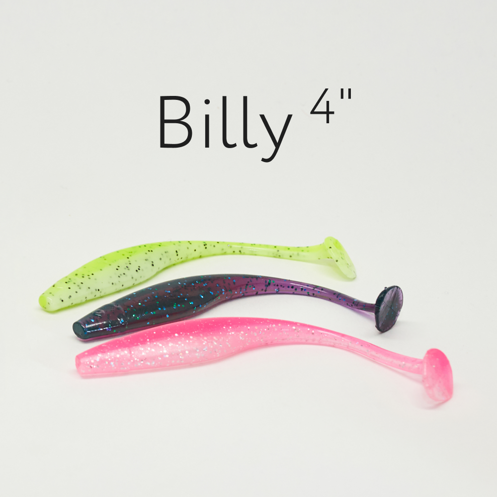 Силиконовая приманка Billy 4" (102 мм) 6 шт. в упаковке — изображение 3