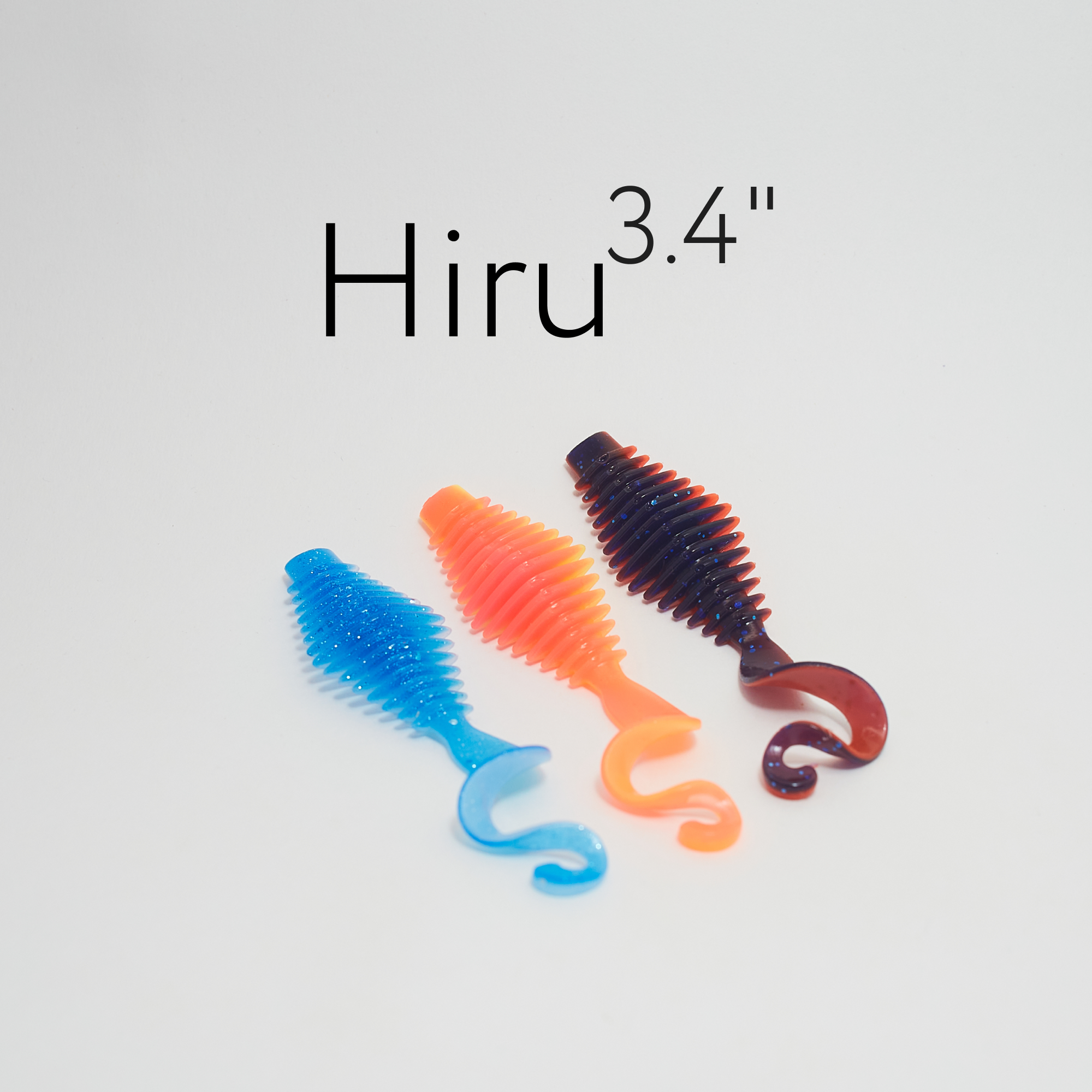 Силиконовая приманка Hiru 3.4" (86 мм) 5 шт. в упаковке — изображение 3