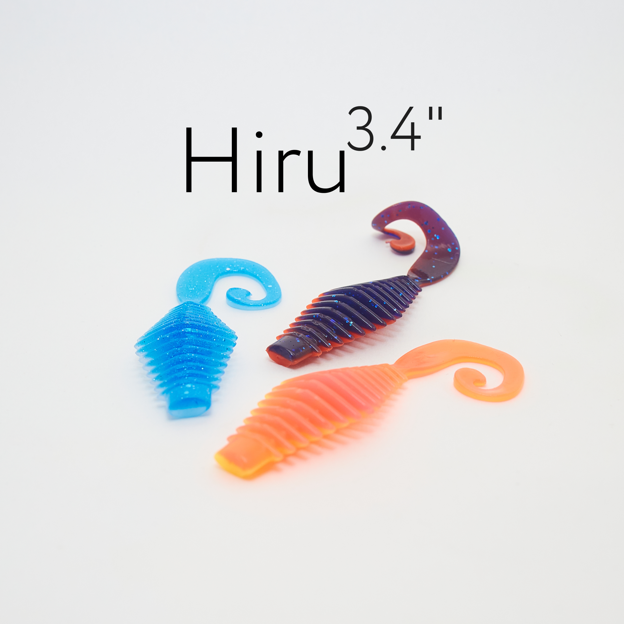 Силиконовая приманка Hiru 3.4" (86 мм) 5 шт. в упаковке