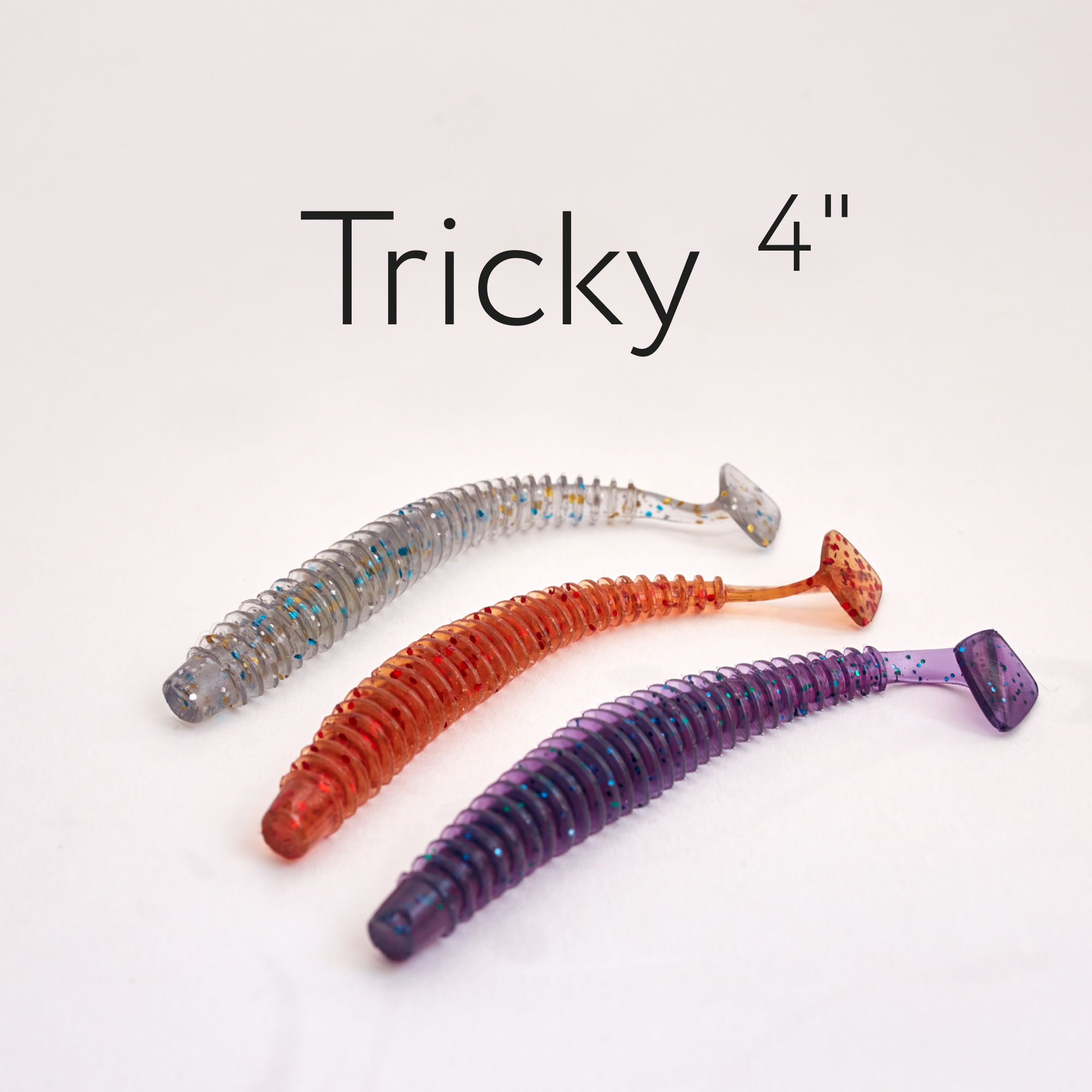 Силиконовая приманка Tricky 4" (102 мм) 6 шт. в упаковке — изображение 3